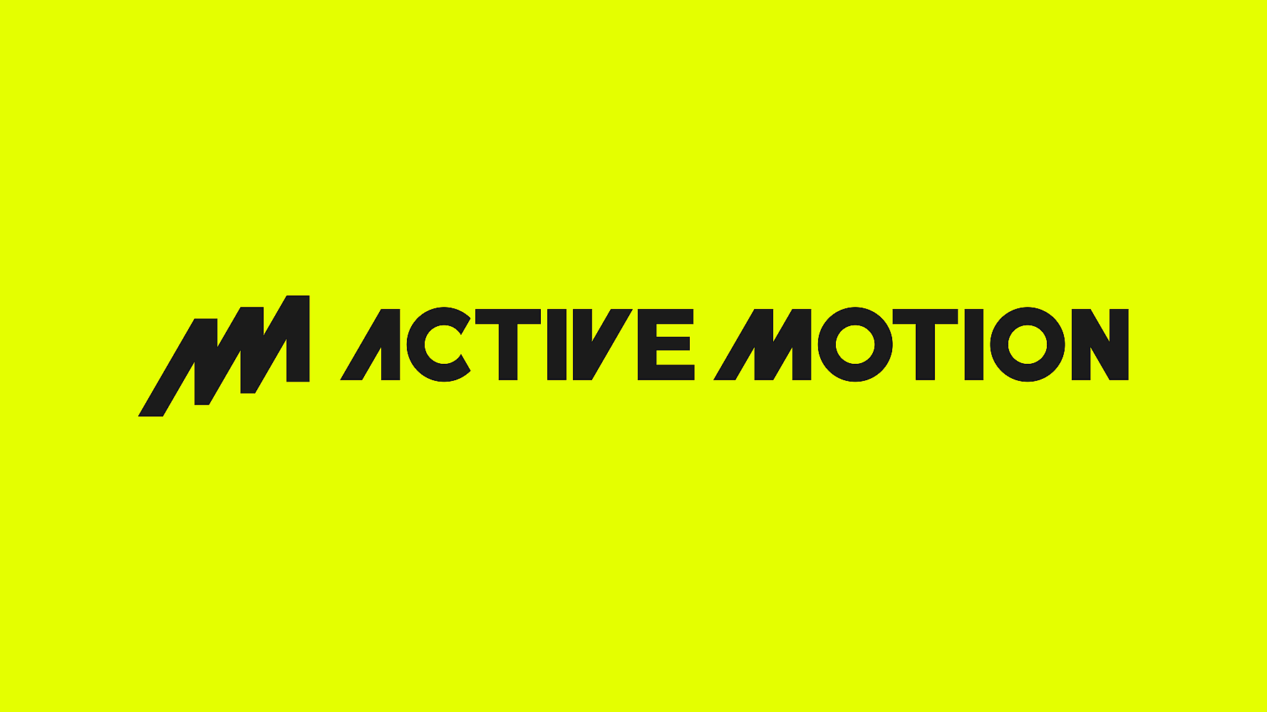 Active Motion-Horizontaal Logo-Zwart Groen
